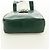 Céline Borsa a Spalla CELINE Circle in Pelle Verde Oro Auth 170954A D'oro - vista 5