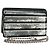 PRADA Borsa a Spalla con Catena e Paillettes in Pelle Nera Argento Auth 165358 Nero