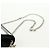 PRADA Borsa a Spalla con Catena e Paillettes in Pelle Nera Argento Auth 165358 Nero - vista 14