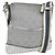 Borsa a Spalla GG Canvas Gucci Argento 147671 Auth ka2617