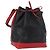 LOUIS VUITTON Epi Noe Schultertasche Bicolor Schwarz Rot M44017 LV Auth 173211