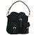 Borsa a Spalla PRADA Nylon Nero Oro Auth 165372V D'oro