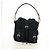 Borsa a Spalla PRADA Nylon Nero Oro Auth 165372V D'oro - vista 12
