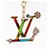 LOUIS VUITTON LV Iconic Superflat Charm metal Gold Tone M02468 LV Auth 168053SAM  - view 2