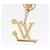 LOUIS VUITTON LV Iconic Superflat Charm metal Gold Tone M02468 LV Auth 168053SAM  - view 7