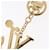 LOUIS VUITTON LV Iconic Superflat Charm metal Gold Tone M02468 LV Auth 168053SAM  - view 8