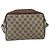 Gucci Borsa GG Supreme Web Sherry Line in PVC Beige Oro 001 56 6655 Auth 173550 D'oro - vista 2