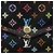LOUIS VUITTON Multicolor Portefeiulle Sarah Wallet Black M60668 LV Auth 165955V - view 8