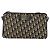 Mini borsa a rullo in tela obliqua Trotter Christian Dior blu Auth fm5123 D'oro Blu navy - vista 13