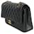 Timeless Borsa a tracolla Chanel in caviar nero trapuntato medio classico con doppio flap - vista 3