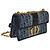 Borsa a catena East West 30 Montaigne in denim obliquo blu Christian Dior - vista 2