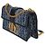 Borsa a catena East West 30 Montaigne in denim obliquo blu Christian Dior - vista 3