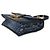 Borsa a catena East West 30 Montaigne in denim obliquo blu Christian Dior - vista 7