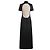 Langes schwarzes satin-jacquardkleid Moon diamand Marine serre Beige