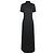 Langes schwarzes satin-jacquardkleid Moon diamand Marine serre Beige - Ansicht 2