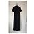 Langes schwarzes satin-jacquardkleid Moon diamand Marine serre Beige - Ansicht 5