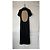 Langes schwarzes satin-jacquardkleid Moon diamand Marine serre Beige - Ansicht 6