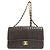 Chanel Mademoiselle Schultertasche mit Kette Schwarz