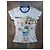 Camiseta Dior Cartoon Girl de algodón blanco y azul - vista 2