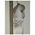 Autre Marque Champagner Spitzen- und Satin-Kleid Beige - Ansicht 12