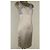Autre Marque Champagner Spitzen- und Satin-Kleid Beige - Ansicht 15