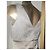 Autre Marque Champagner Spitzen- und Satin-Kleid Beige - Ansicht 8