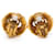 Pendientes de clip vintage Chanel Coco Mark Dorado - vista 2