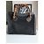 Borsa a mano Gucci Bamboo in pelle e camoscio nero - vista 2