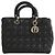 Borsa Lady Dior in pelle nera Nero