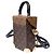 Borsa LOUIS VUITTON Camera Box in Tela Marrone - 103336 - vista 5
