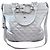 Borsa Burberry Orchard Tote Messenger Bag 2Way in pelle Bianco