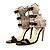 Manolo Blahnik Sandalen aus Pythonleder und schwarzem Leder mit Schnallen Python drucken - Ansicht 2
