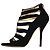 Stivaletti con tacco Jimmy Choo in suede nero con cinturini e dettagli dorati