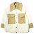 Autre Marque Chaqueta de algodón y lino ASTRAET Blanco Blanco roto
