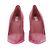 Prada Décolleté rosa in pelle di coccodrillo stampata - vista 4