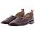 Thom Browne Sandali "slip-on" bordeaux in pelle verniciata Bordò