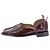 Thom Browne Sandali "slip-on" bordeaux in pelle verniciata Bordò - vista 3
