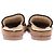 Chanel Zoccoli in shearling marrone con CC in catene - vista 5