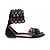 Alaïa Sandali piatti neri in camoscio Nero - vista 2