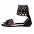 Alaïa Sandali piatti neri in camoscio Nero - vista 3