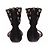 Alaïa Sandali piatti neri in camoscio Nero - vista 5