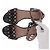 Alaïa Sandali piatti neri in camoscio Nero - vista 6