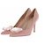 Gianvito Rossi Décolleté "Jaipur" in suede rosa chiaro con ornamenti