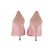 Gianvito Rossi Décolleté "Jaipur" in suede rosa chiaro con ornamenti - vista 5