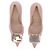 Gianvito Rossi Décolleté "Jaipur" in suede rosa chiaro con ornamenti - vista 6