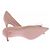 Gianvito Rossi Décolleté "Jaipur" in suede rosa chiaro con ornamenti - vista 7