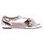 Alaïa Sandali piatti argentati Argento - vista 2