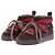 Rouje Stivali "Mont Amour" in suede marrone e rosso