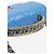 Chanel Pequena bolsa transversal de couro de cordeiro azul acolchoada - vista 8