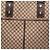 Céline Celine Braune Macadam Canvas Tasche Beige - Ansicht 7
